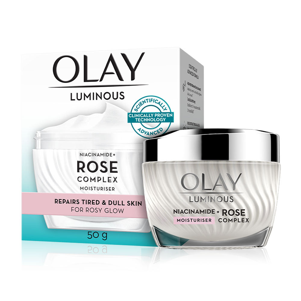 コスメ/ヘルスケア OLAY LUMINOUS MOISTURISER 50g Radiant Skin with Olay Luminous Niacinamide + Rose Complex Cream
