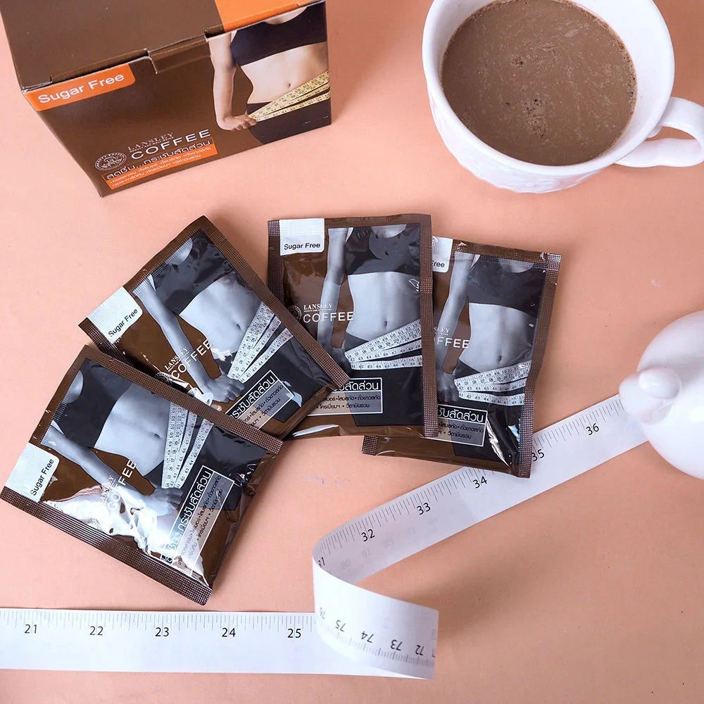 Beauty Buffet Lansley Diet Coffee Plus – Sugar-Free Instant Coffee with 7 Extracts | 10 Sachets