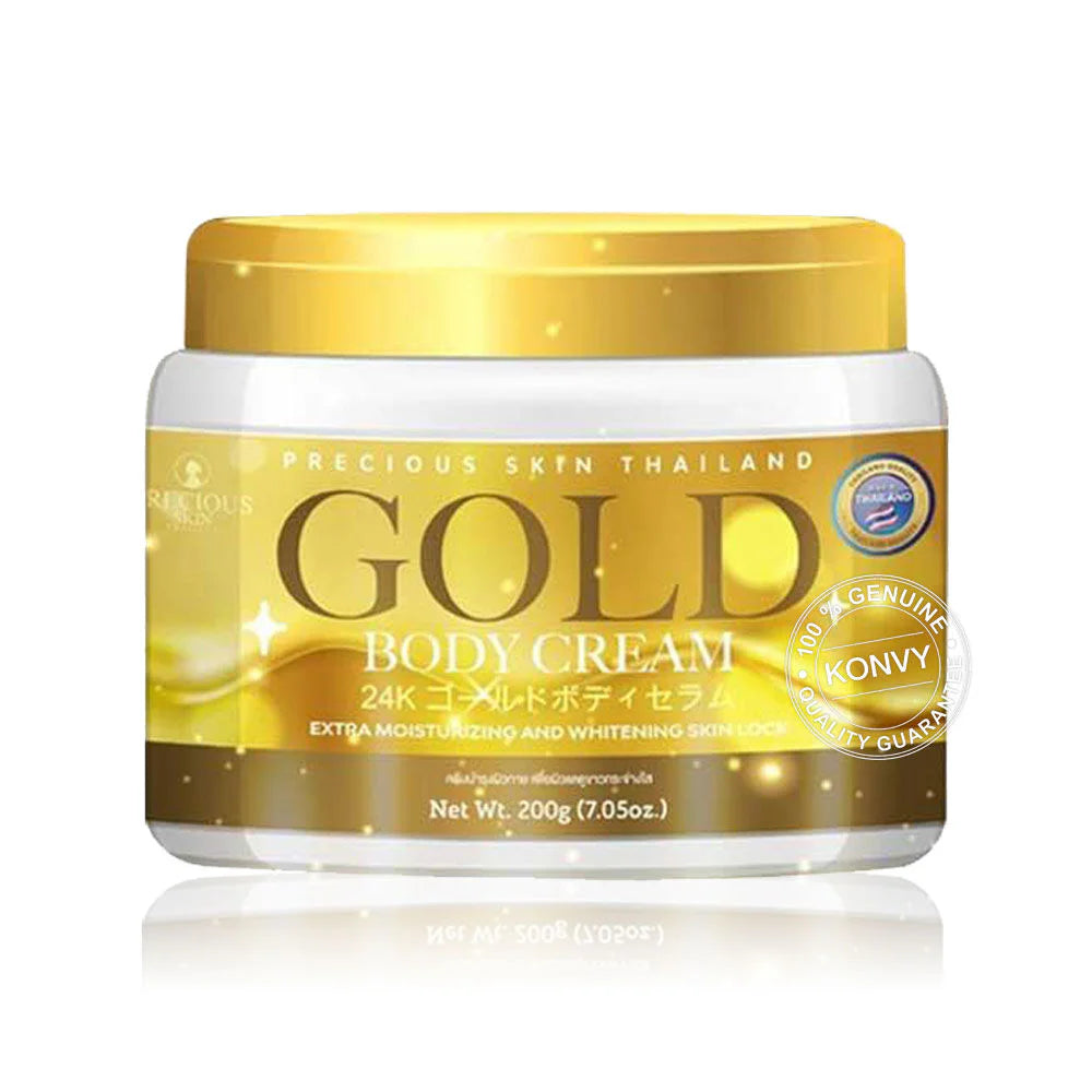 Precious Skin Gold Body Cream 200g | Luxury Brightening Thai