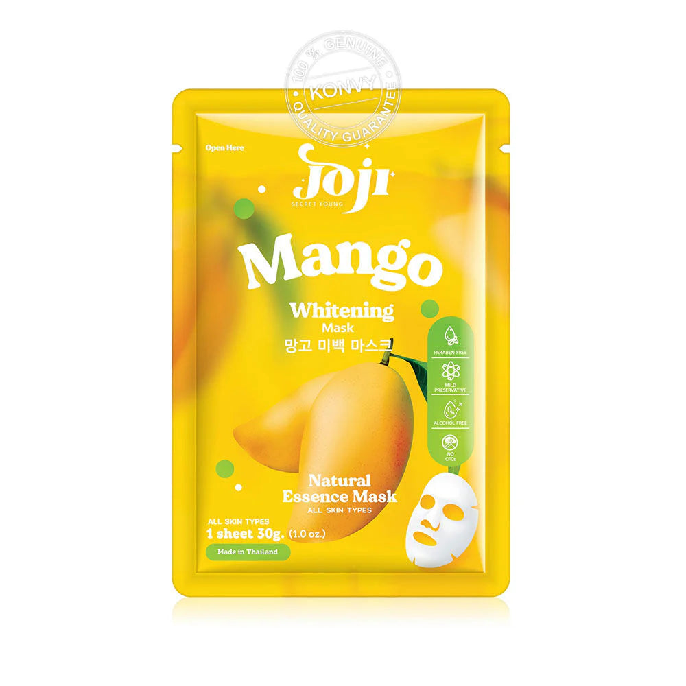 Thai FDA registered JOJI mango whitening mask for dark spots uneven tone