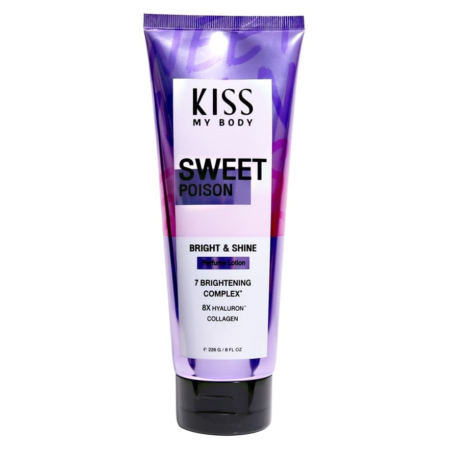 Kiss My Body Bright Shine Perfume Lotion Sweet Poison 226 G.
