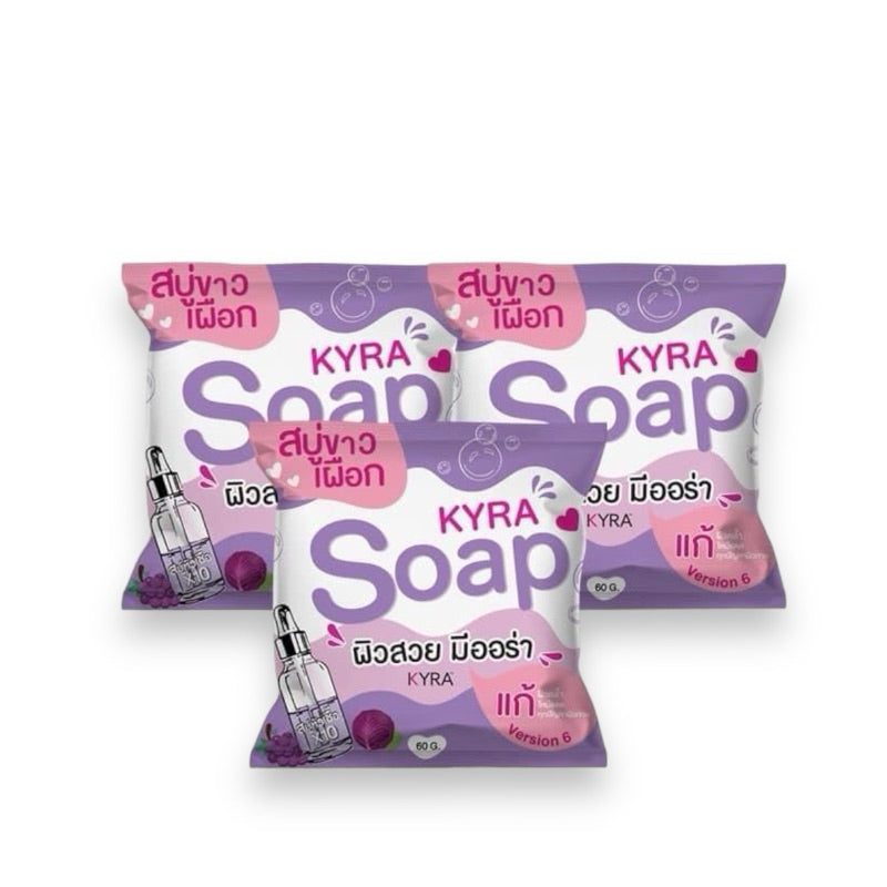 KYRA SOAP skin smooth soft brighten reduce dullness Dark spots moisture 60g