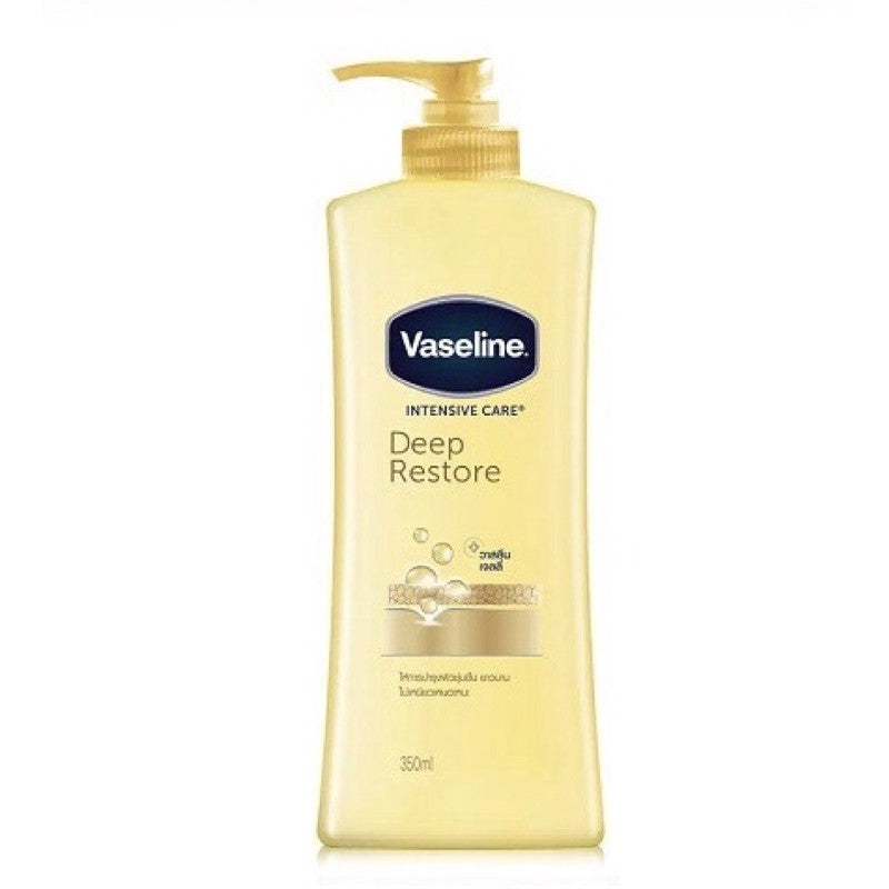 Thai FDA registered Vaseline Intensive Care Deep Restore Lotion for very dry rough skin sensitive care