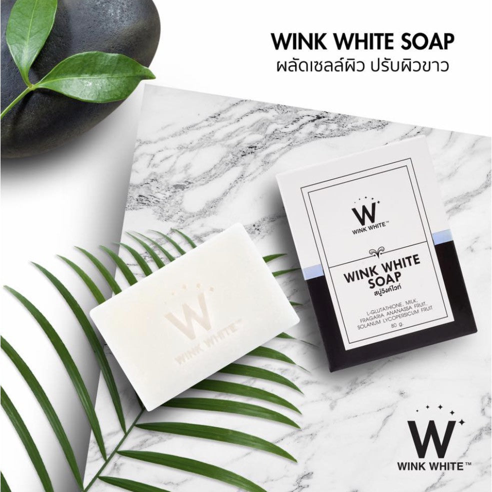Wink White W Soap | Whitening Facial & Body Cleanser Thai  Thai Trade  Wholesale