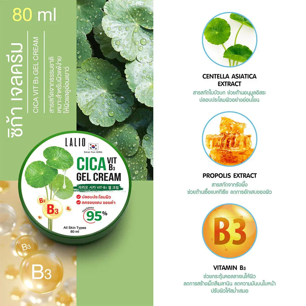 Lalio Tea Tree Zinc Acne Cream 80ml | Acne Treatment Thai