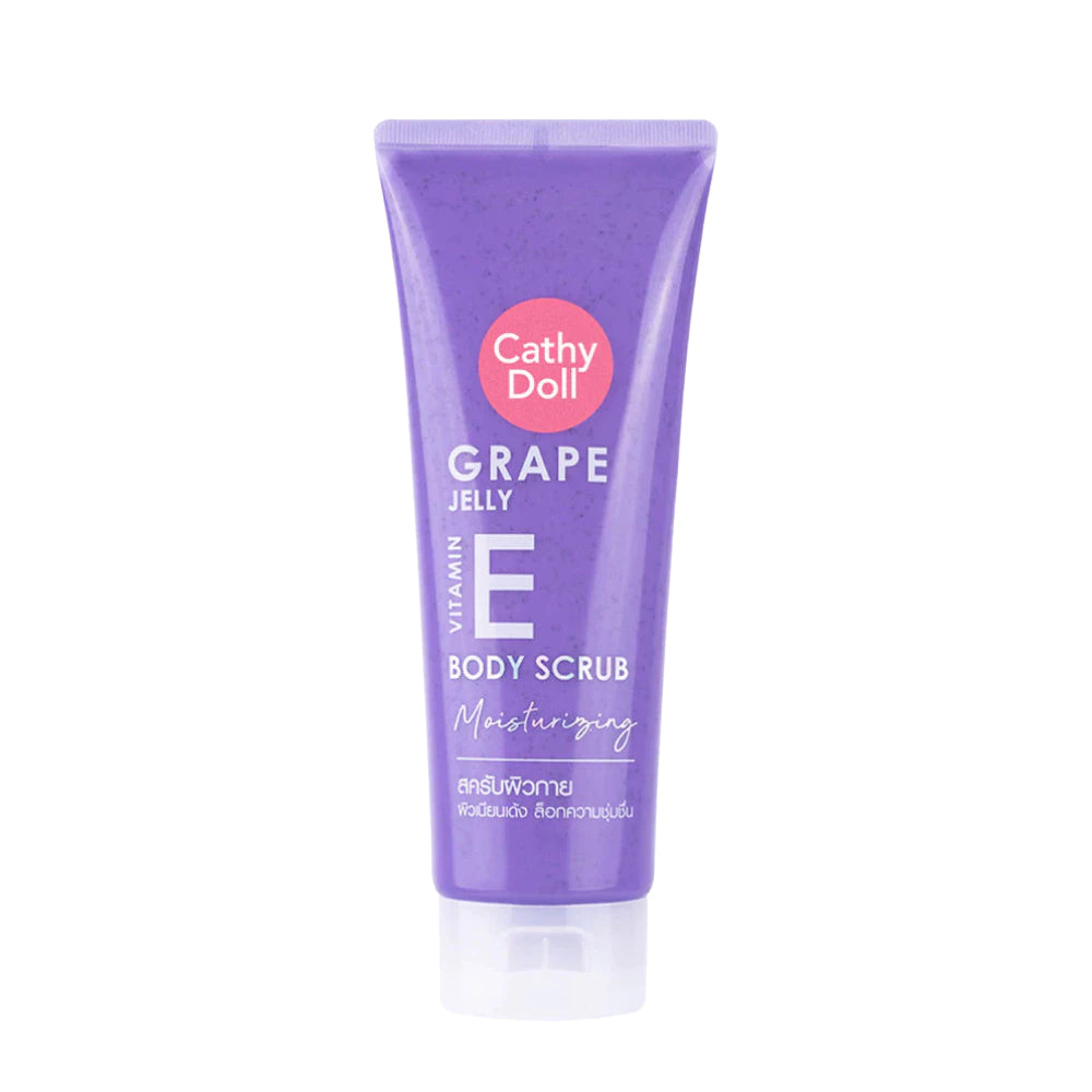 Cathy Doll Peach Smoothie Vitamin B3 Body Scrub Whitening 320g jar Thailand