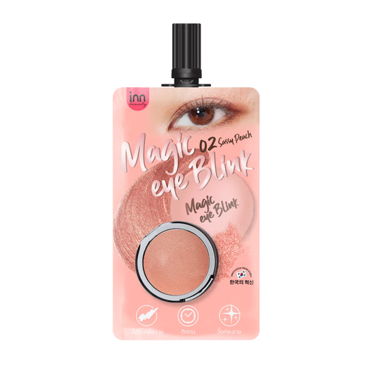 Inn Beauty Magic Eye Bling 02 Sassy Peach - Your Ultimate Sparkling Eyeshadow