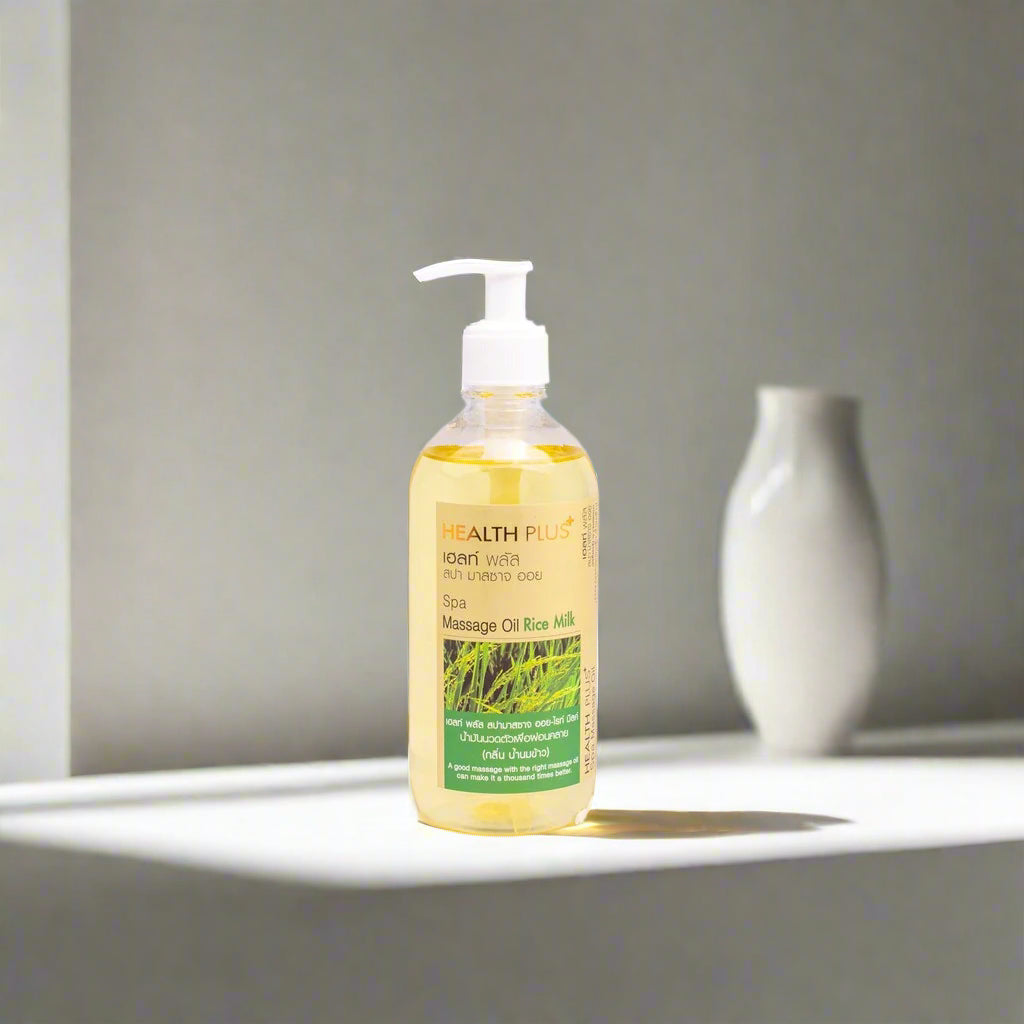 Nualanong Rice Milk Massage Oil: Melt Away Stress, Unveil Silky Skin