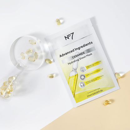 No7 Advanced Ingredients Ceramide Hydrating Sheet Mask Size 27Ml