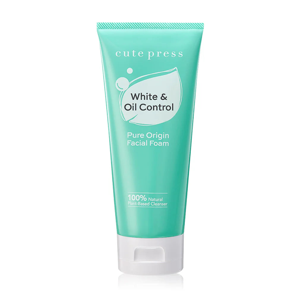 Cute Press Pure Origin White & Oil Control Facial Foam 120g