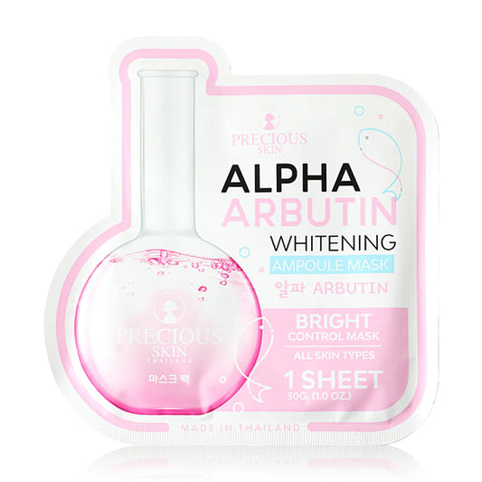 Precious Skin Thailand Alpha Arbutin Whitening Ampoule Mask 30g