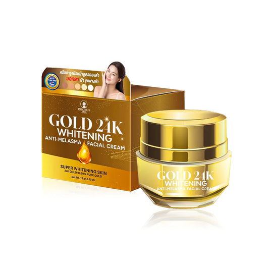 Precious Skin Thailand Gold 24K Whitening Anti-Melasma Facial Cream 15g