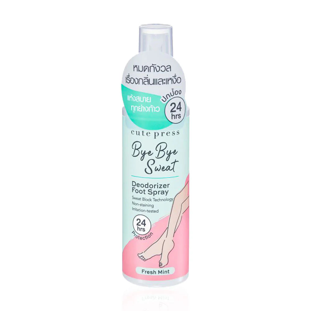 Cute Press Bye Bye Sweat Deodorizer Foot Spray 100ml