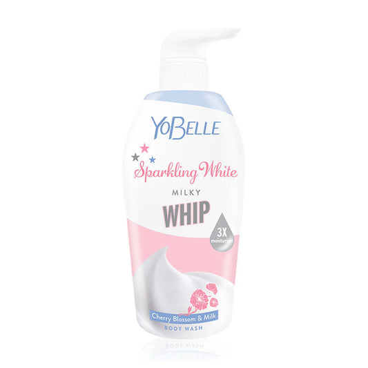 Yobelle Sparkling White Milk Whip Body Wash 400ml #Cherry Blossom & Milk