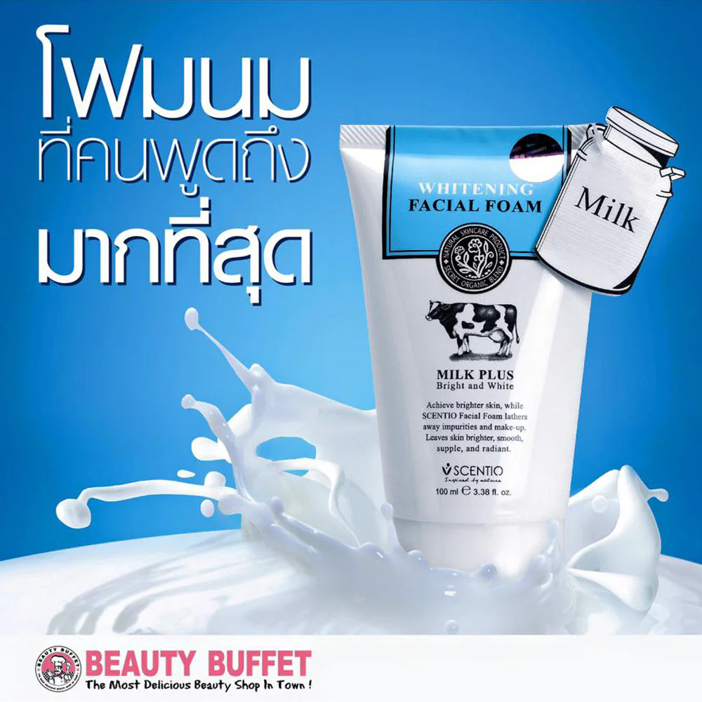 Beauty Buffet Scentio Milk Plus Whitening Q10 Facial Foam 100ml