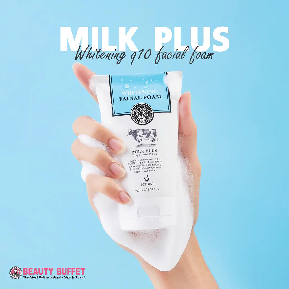 Beauty Buffet Scentio Milk Plus Whitening Q10 Facial Foam 100ml