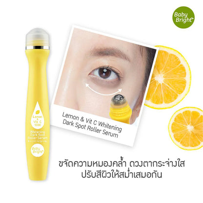 Baby Bright Lemon & VitC Whitening Dark Spot Roller Serum 15ml