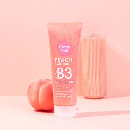 Cathy Doll Peach Smoothie Vitamin B3 Body Scrub Whitening 320g