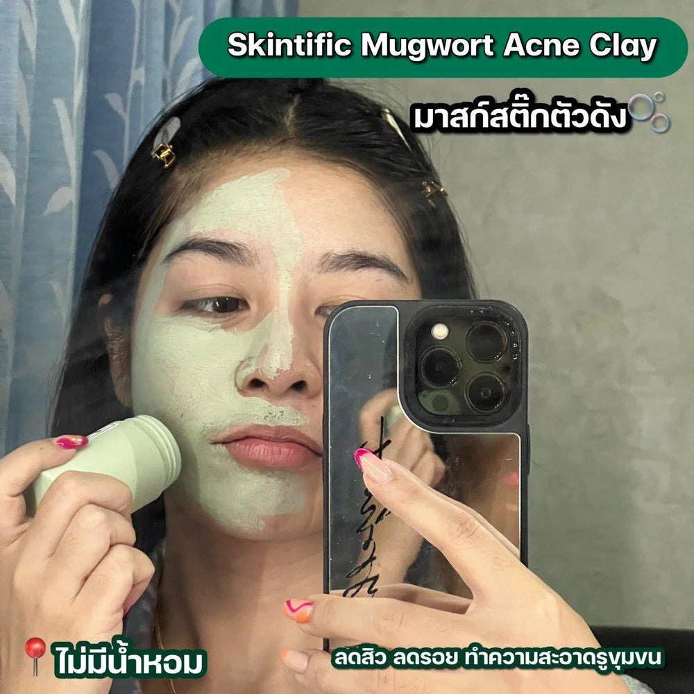 SKINTIFIC Mugwort Anti Pores & Acne Clay Stick 40g