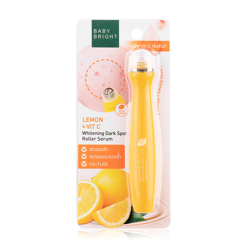 Baby Bright Lemon & VitC Whitening Dark Spot Roller Serum 15ml