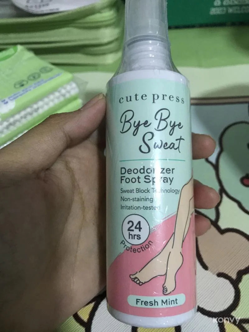 Cute Press Bye Bye Sweat Deodorizer Foot Spray 100ml