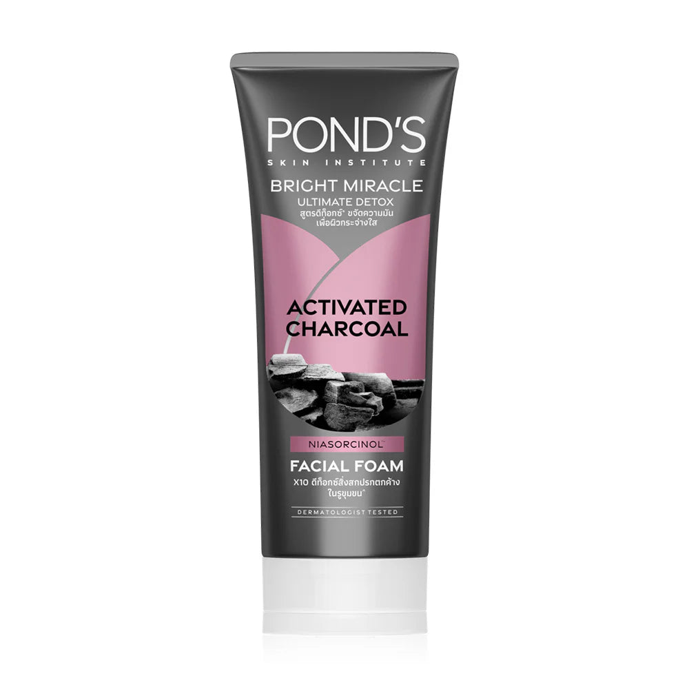 Ponds Bright Miracle Ultimate Detox Activated Charcoal Facial Foam 90g