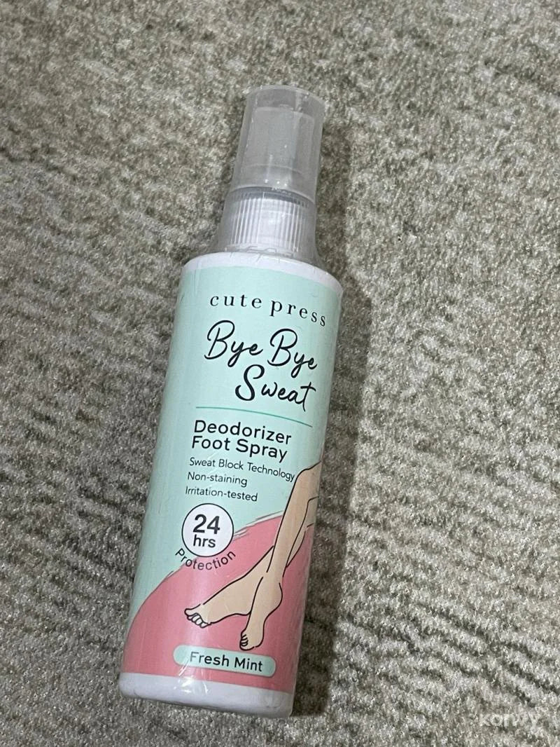 Cute Press Bye Bye Sweat Deodorizer Foot Spray 100ml