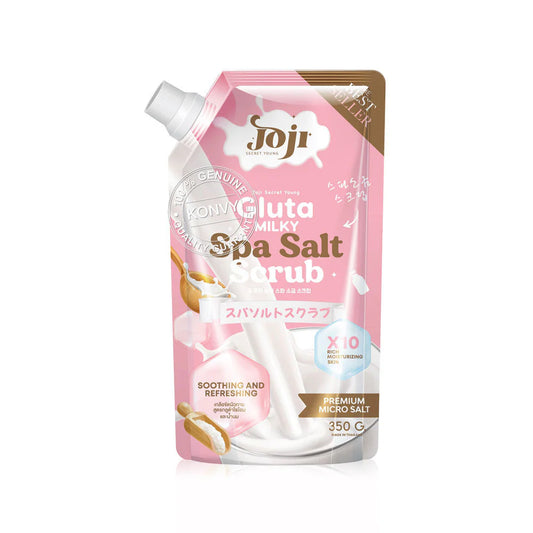 JOJI Secret Young Gluta Milky Spa Salt Scrub 350g jar packaging Thailand