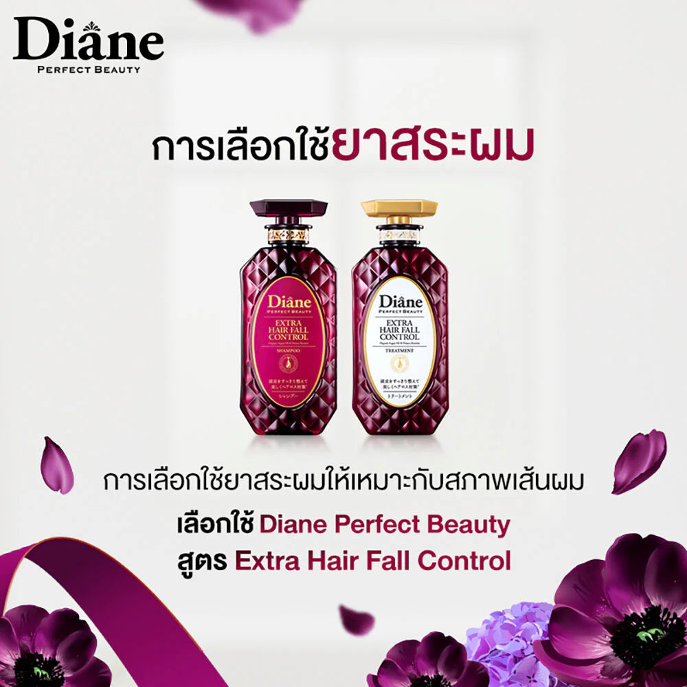 Moist Diane Set 2 Item Hair Fall Control Shampoo 450ml + Shampoo Refill 330ml