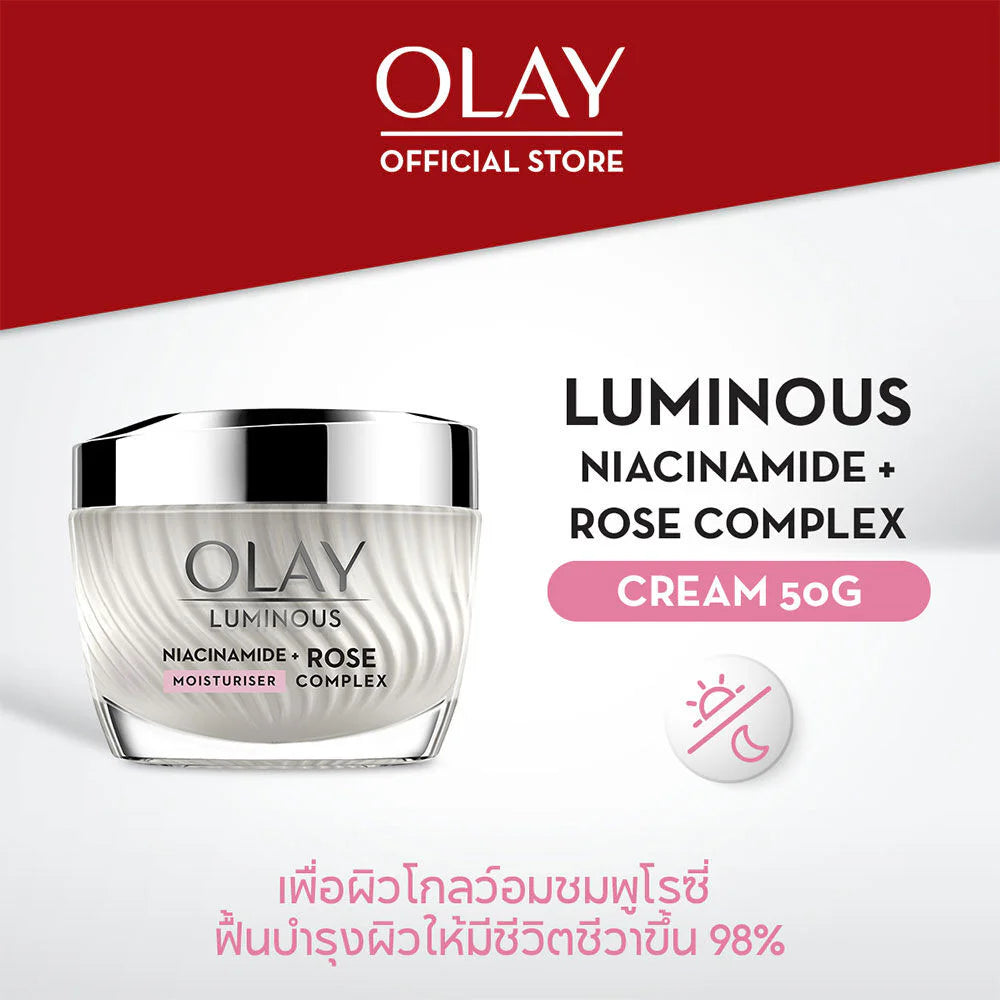 Radiant Skin with Olay Luminous Niacinamide + Rose Complex Cream Radiant Skin with Olay Luminous Niacinamide + Rose Complex Cream