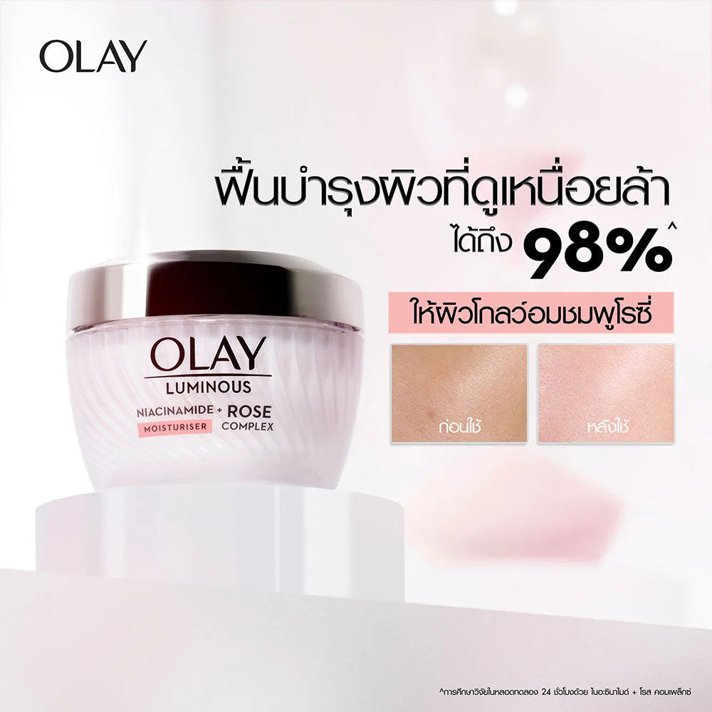 Radiant Skin with Olay Luminous Niacinamide + Rose Complex Cream Radiant Skin with Olay Luminous Niacinamide + Rose Complex Cream