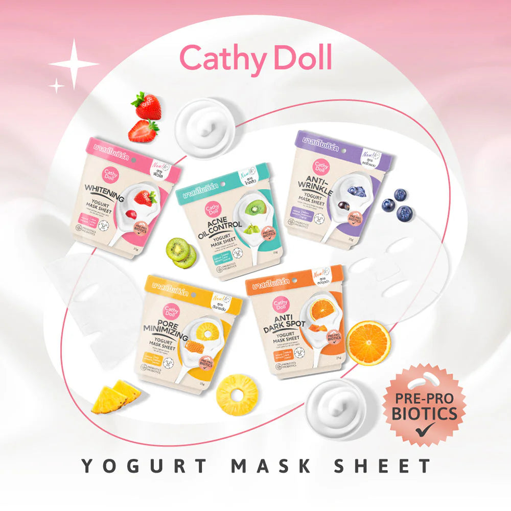 Cathy Doll Whitening Yogurt Mask Sheet 25g