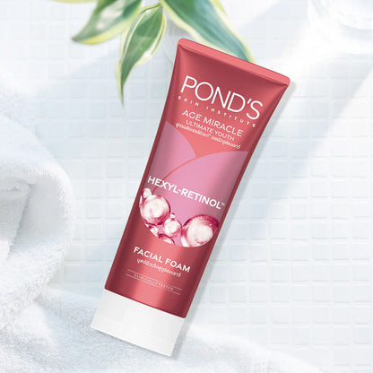 Ponds Age Miracle Ultimate Youth Hexyl-Retinol Facial Foam 90g