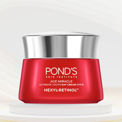 Ponds Age Miracle Ultimate Youth Hexyl-Retinol Day Cream SPF18 45g