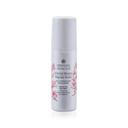 Oriental Princess Magnolia Dream deodorant bottle on a white background