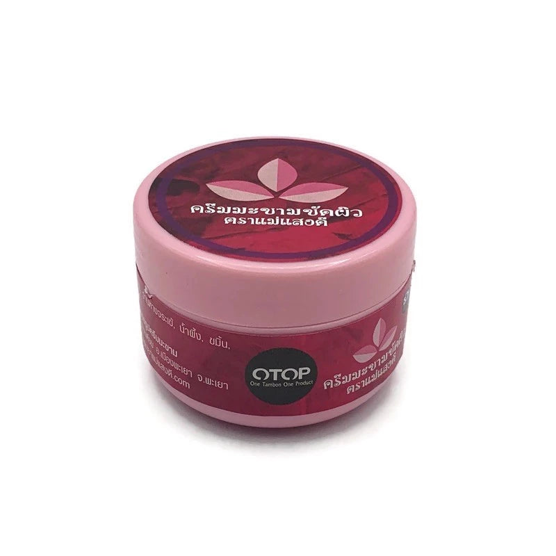 Mae Saengdee Phayao Tamarind Scrub Cream 70g jar packaging Thailand natural brightening facial body scrub with Tamarind Turmeric Aloe Vera
