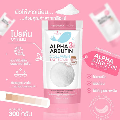 Alpha 3Plus Arbutin Collagen Salt Scrub