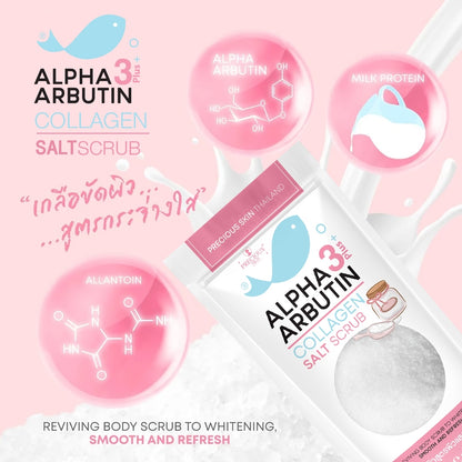 Alpha 3Plus Arbutin Collagen Salt Scrub