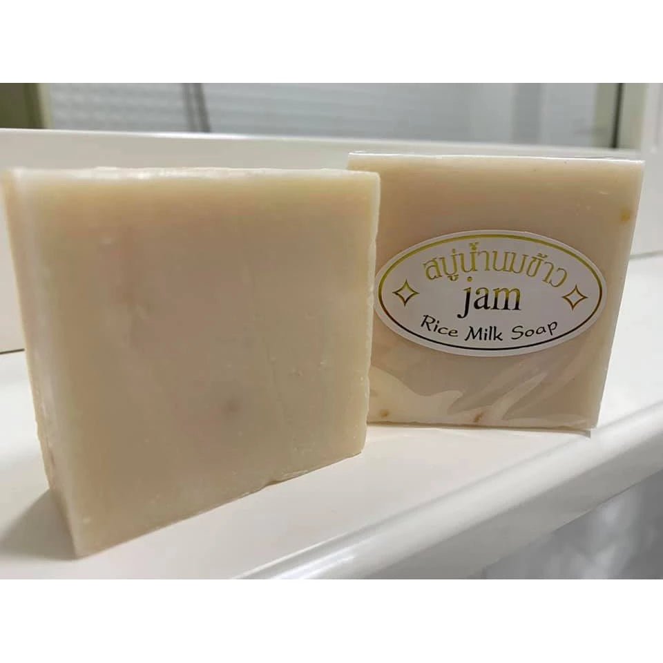 JAM Rice Milk Soap Authentic Pack of 12 bars packaging Thailand rice milk brightening soap