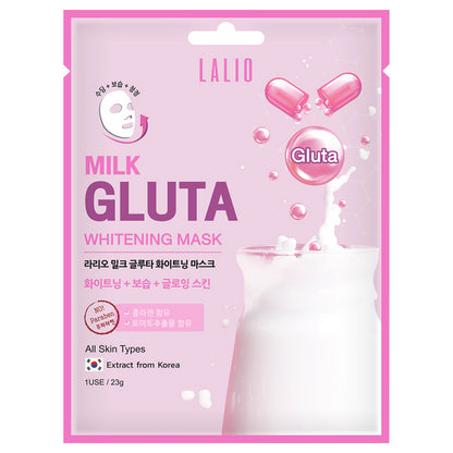 Lalio Milk Gluta Whitening Mask 23g jar packaging Thailand brightening face mask