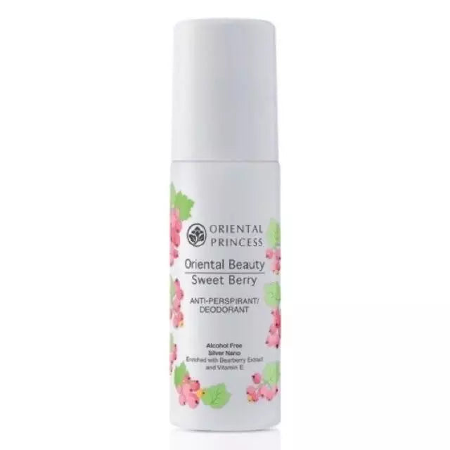Oriental Princess Oriental Beauty Sweet Berry deodorant bottle on a white background