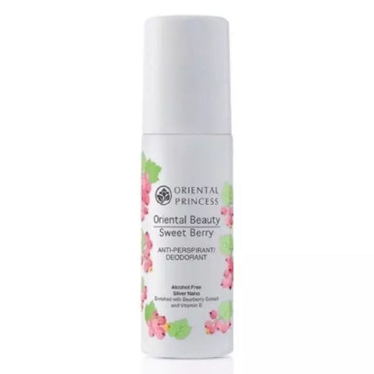 Oriental Princess Oriental Beauty Sweet Berry deodorant bottle on a white background