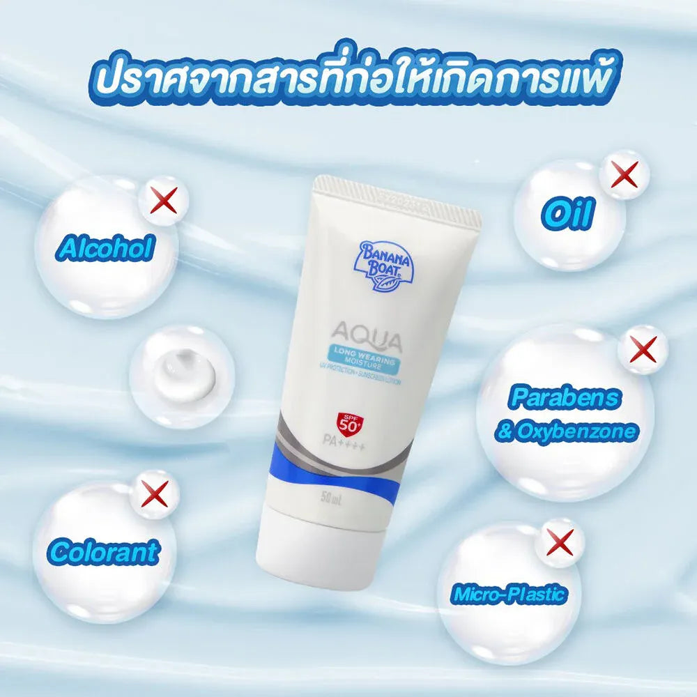 Banana Boat Aqua Long Wearing Moisture UV Protection Sunscreen Lotion