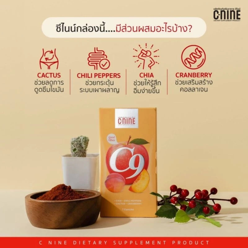 C-NINE capsules natural appetite suppressant ingredients