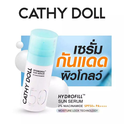 
Cathy Doll Hydrofill Sun Serum SPF50+ PA++++ 2% Niacinamide 30ml