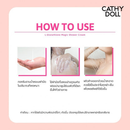 Cathy Doll L-Glutathione Magic Shower Cream 500ml Cathy Doll (Y24)