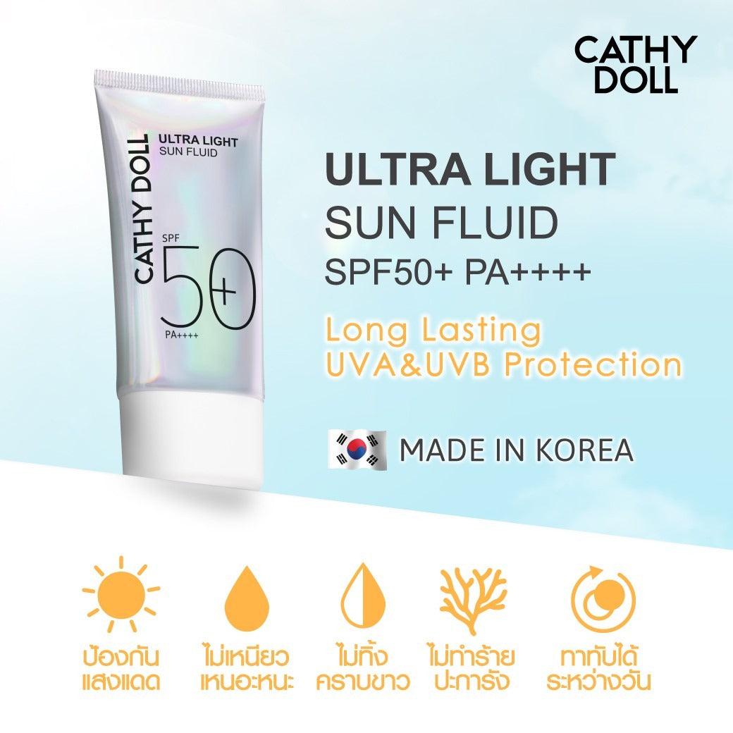 Cathy Doll Ultra Light Sun Fluid SPF50+ PA++++ 70ml Cathy Doll