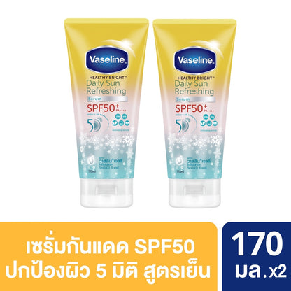 VASELINE HEALTHY BRIGHT DAILY SUN REFRESHING SERUM SPF 50+ PA++++