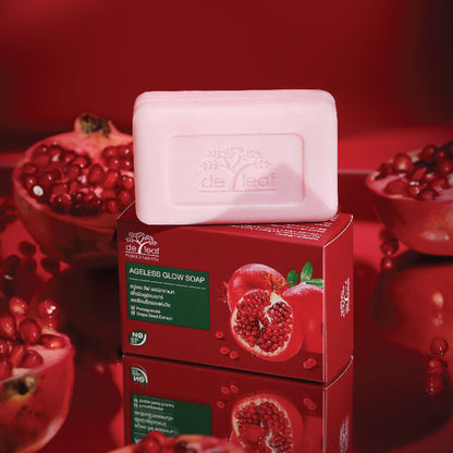 De Leaf Pomegranate Ageless Glow Soap