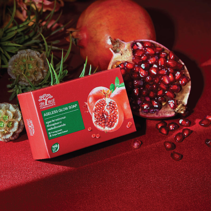 De Leaf Pomegranate Ageless Glow Soap